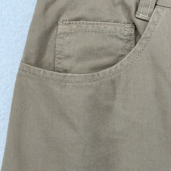 FOR JOSEPH Skirt 32 XXS Twill Pencil Straight Midi Utility 5 Pocket Beige Khaki - Picture 6 of 13